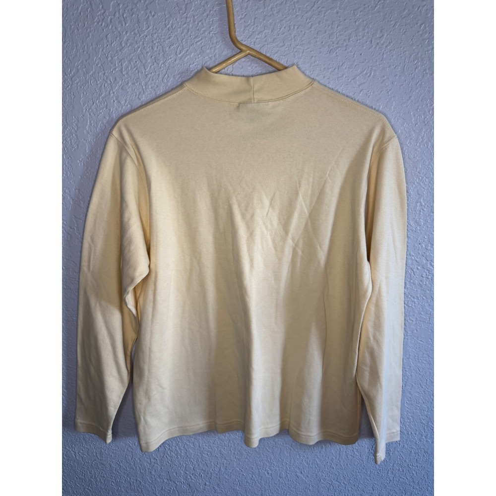Vintage Westbound Mock Neck Top Womens Large Yellow Excellent - Picture 3 of 5